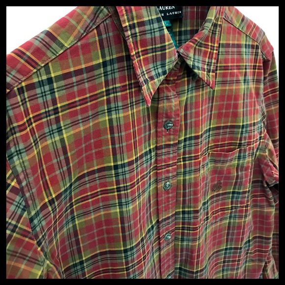 RALPH LAUREN Plaid Button Down Shirt - Picture 4 of 4